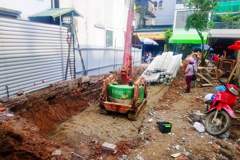 Đào móng nhà trọn gói từ khảo sát đến thi công