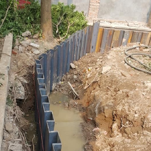 Ép cừ tấm sàn bảo vệ móng nhà, chống sụt lún