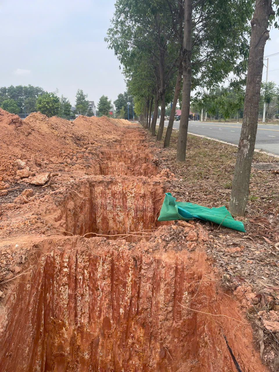 Thi công 300 hố móng tường rào khu công nghiệp Mỹ Phước 4